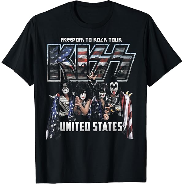 Amazon | [キスニューヨーク] Kiss T Shirt Diamante Classic